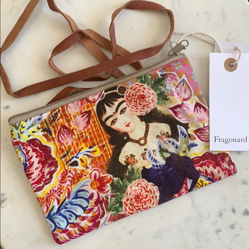 NWT - Fragonard bandoliere w/leather straps